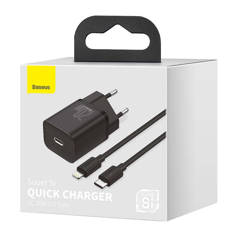 Încărcător Baseus Super Si 20W Quick Charge cu Cablu Lightning - imagine 8