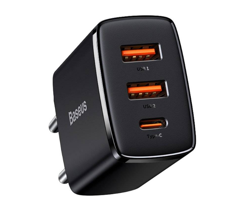 Încărcător Rețea Baseus Compact 30W Quick Charge Negru