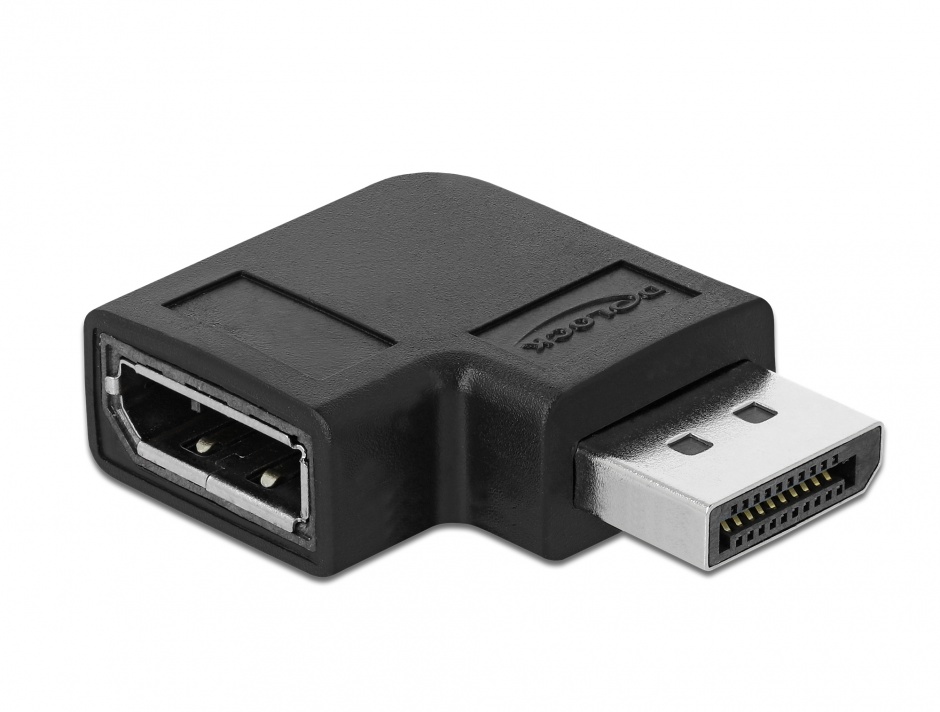 Adaptor DisplayPort 90° Delock 8K