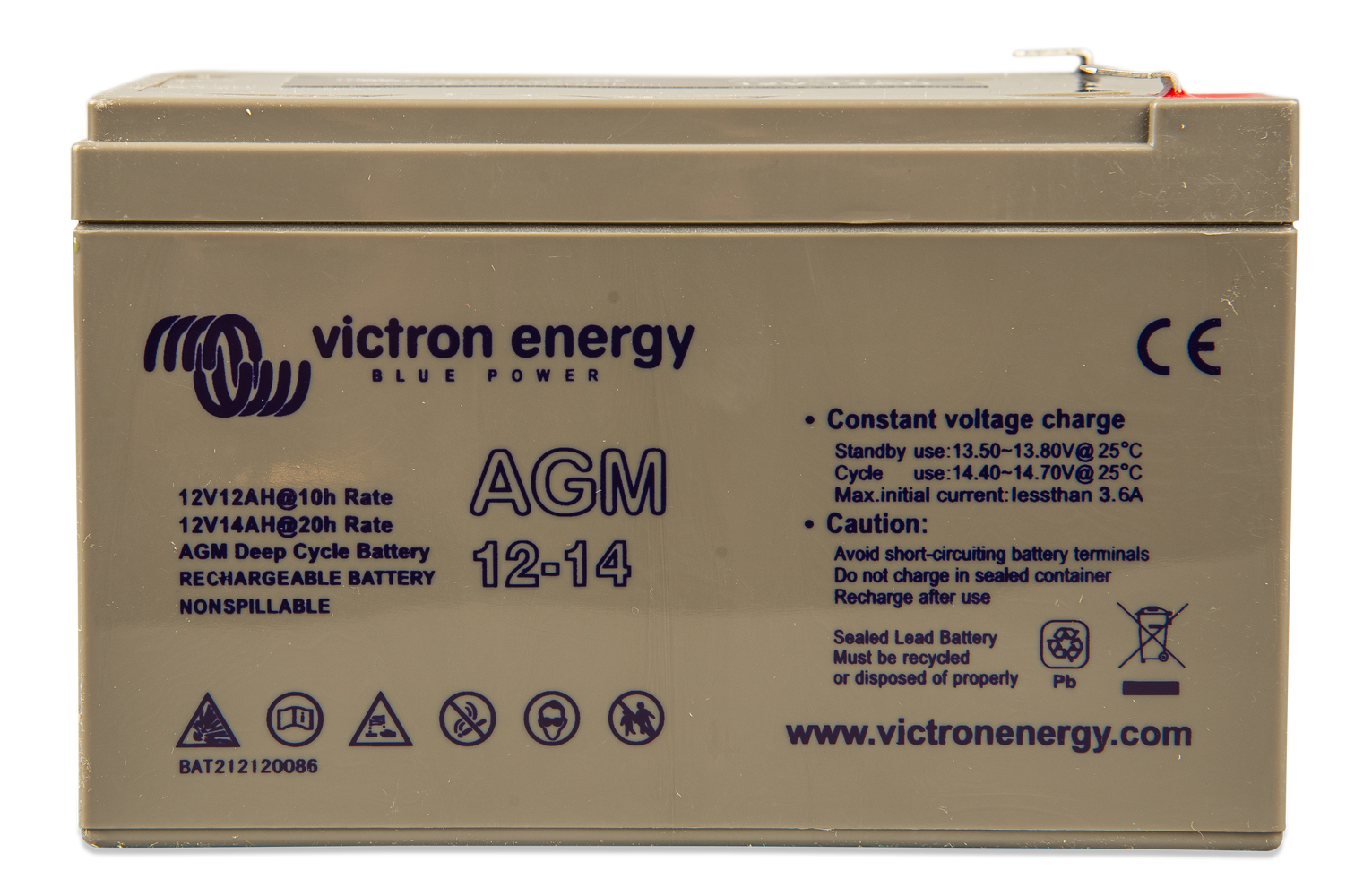 Acumulator Deep Cycle AGM Victron 12V 14Ah - imagine 3