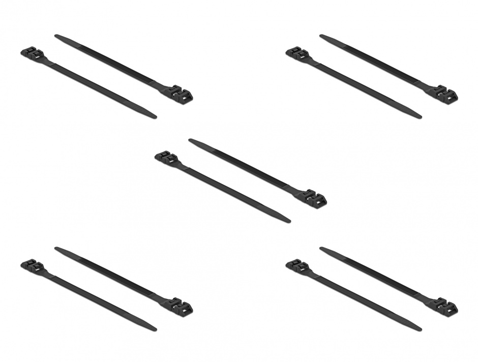Set 10 Bride Duble Delock 250mm, Fixare Sigura