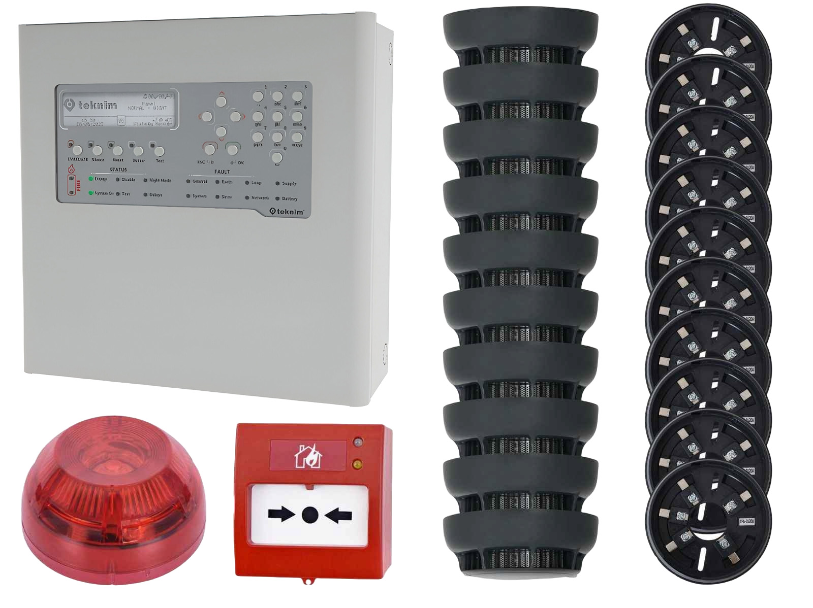 Kit Detectie Incendiu Teknim Adresabil 10 Senzori
