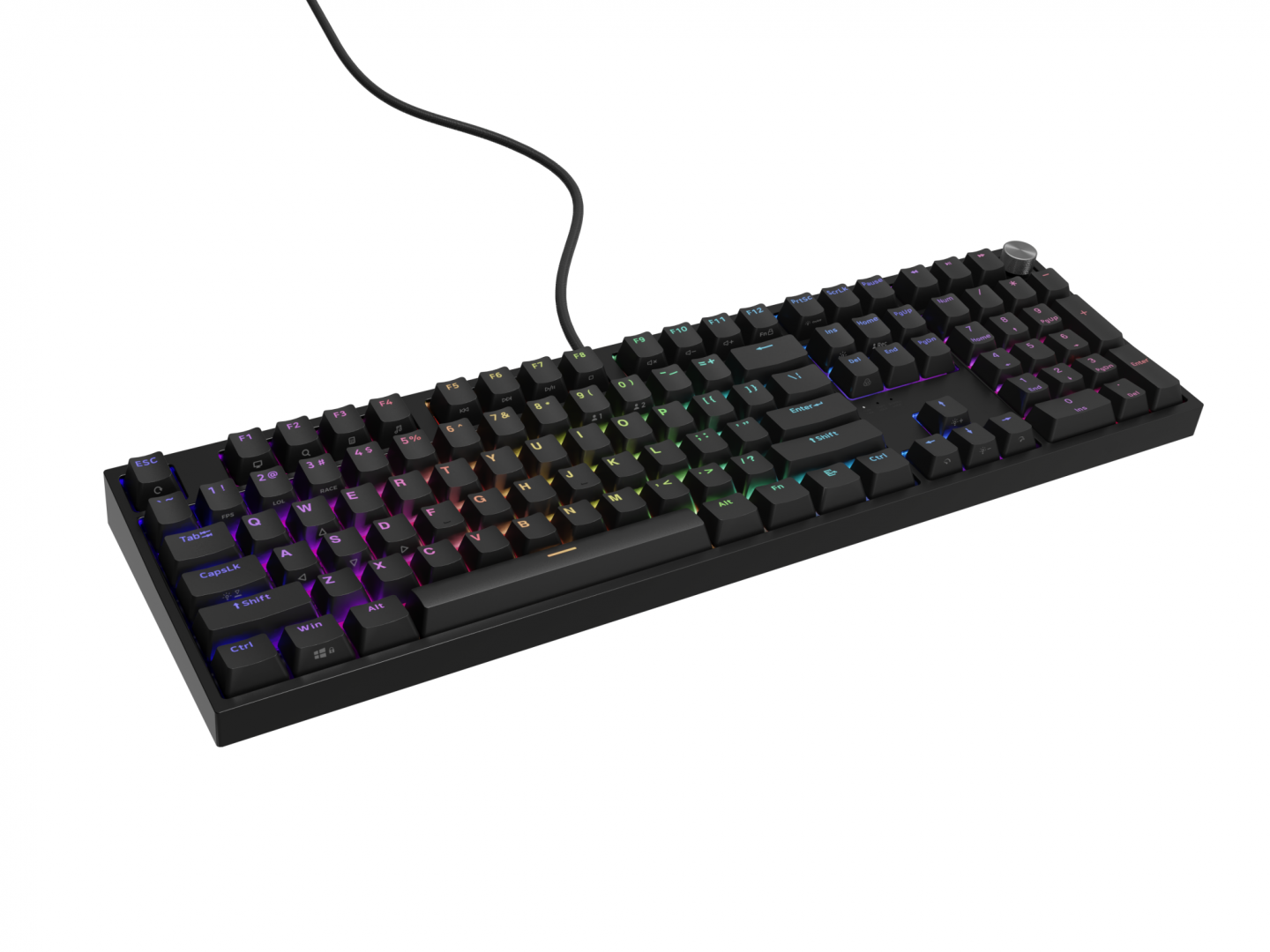 Tastatura Gaming Genesis Thor 404 RGB Switch Peach Silent