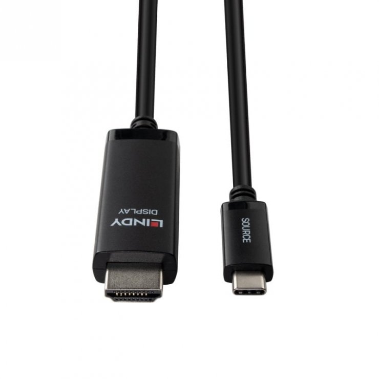 Cablu Lindy USB Type-C la HDMI 8K60Hz 3m HDR