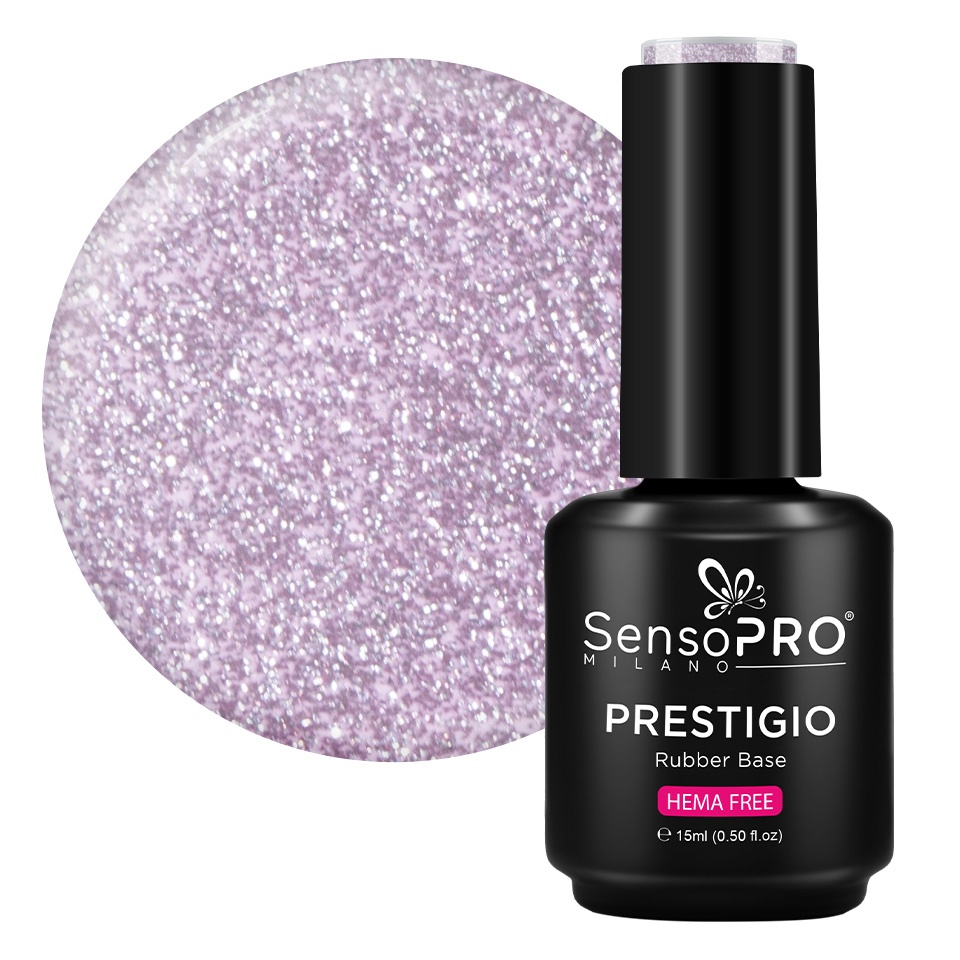 Rubber Base PRESTIGIO Purple Dusk 15ml | SensoPRO Milano