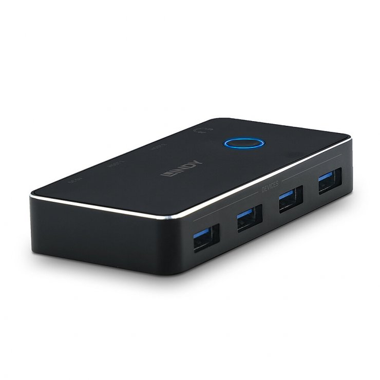 Switch USB 3.2 Lindy 2 PC x 4 Porturi