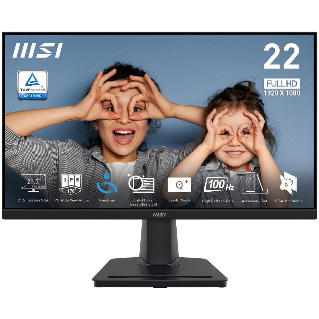 Monitor MSI PRO MP225 21.5" Full HD IPS 100Hz