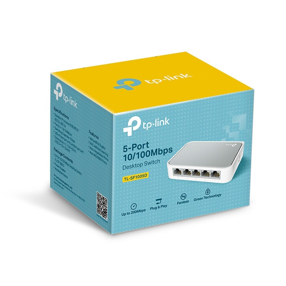 Switch TP-LINK TL-SF1005D 5 Porturi 10/100 Mbps - Plug & Play - imagine 4