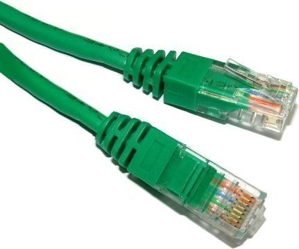 Patch Cord UTP Cat5e Spacer 1m Verde - Cablu Rețea 1m AWG26