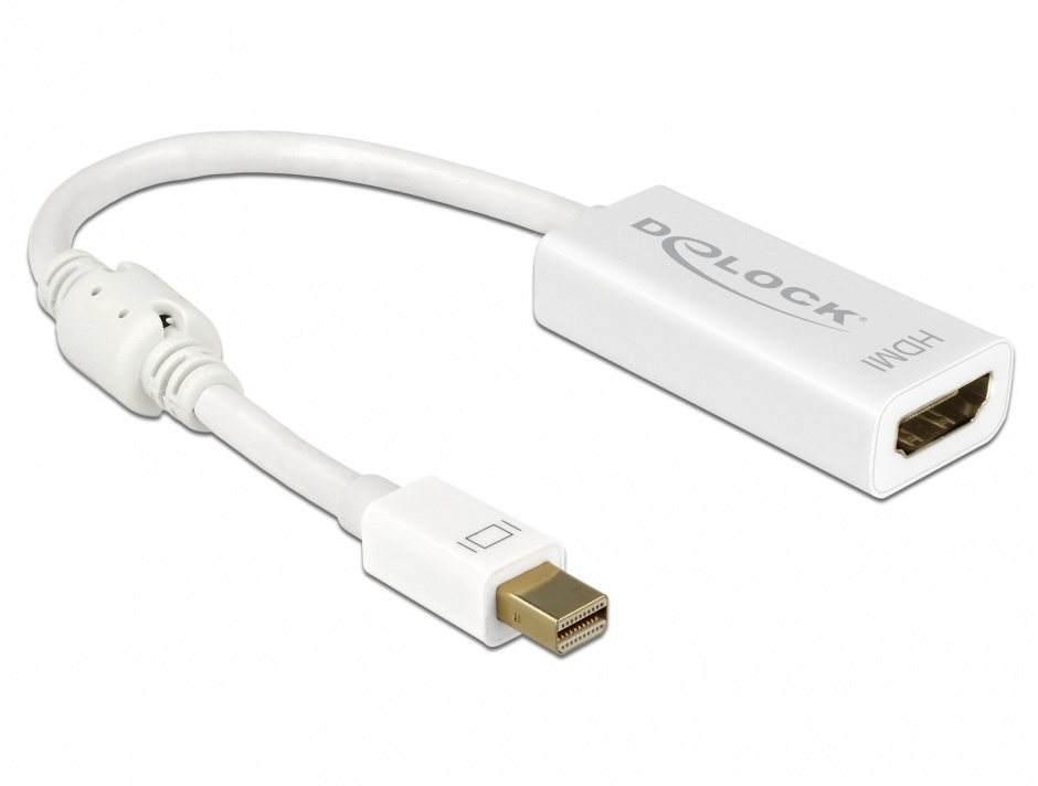 Adaptor Delock Mini DP la HDMI 4K Pasiv