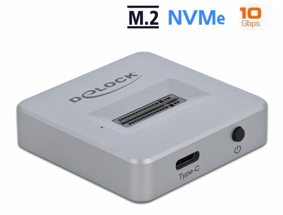 Docking Station Delock USB 3.2 pentru SSD M.2 NVMe