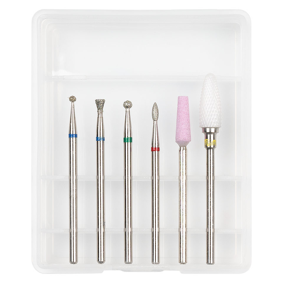 Set 6 Capete Freza LUXORISE #06, Pudra Diamant