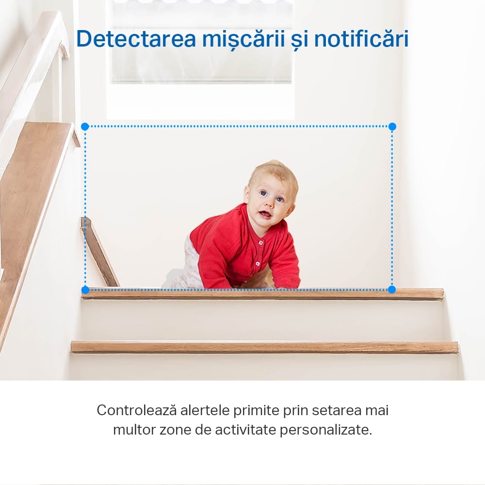 Cameră Supraveghere WiFi 2K TP-Link Tapo Pan/Tilt cu Rotire 360° - imagine 12