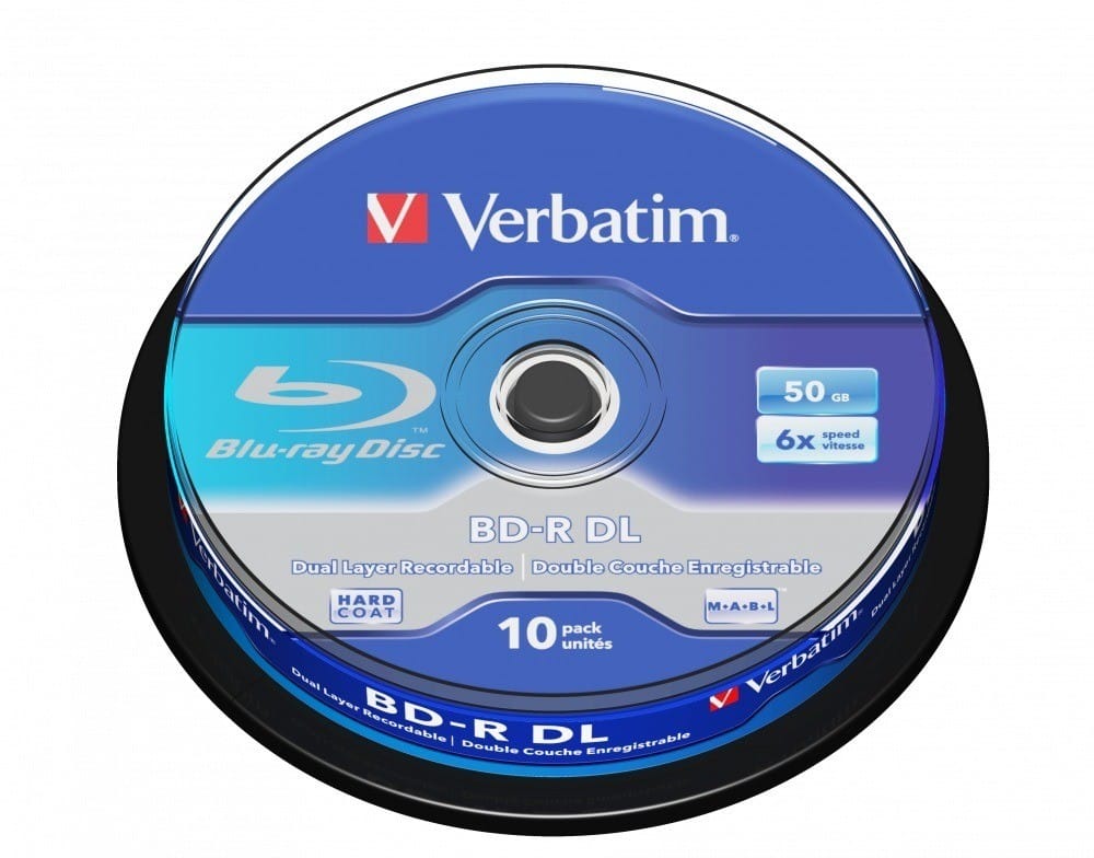 Disc Verbatim BD-R DL 50GB 6x - 10 bucăți, Printabil - imagine 2