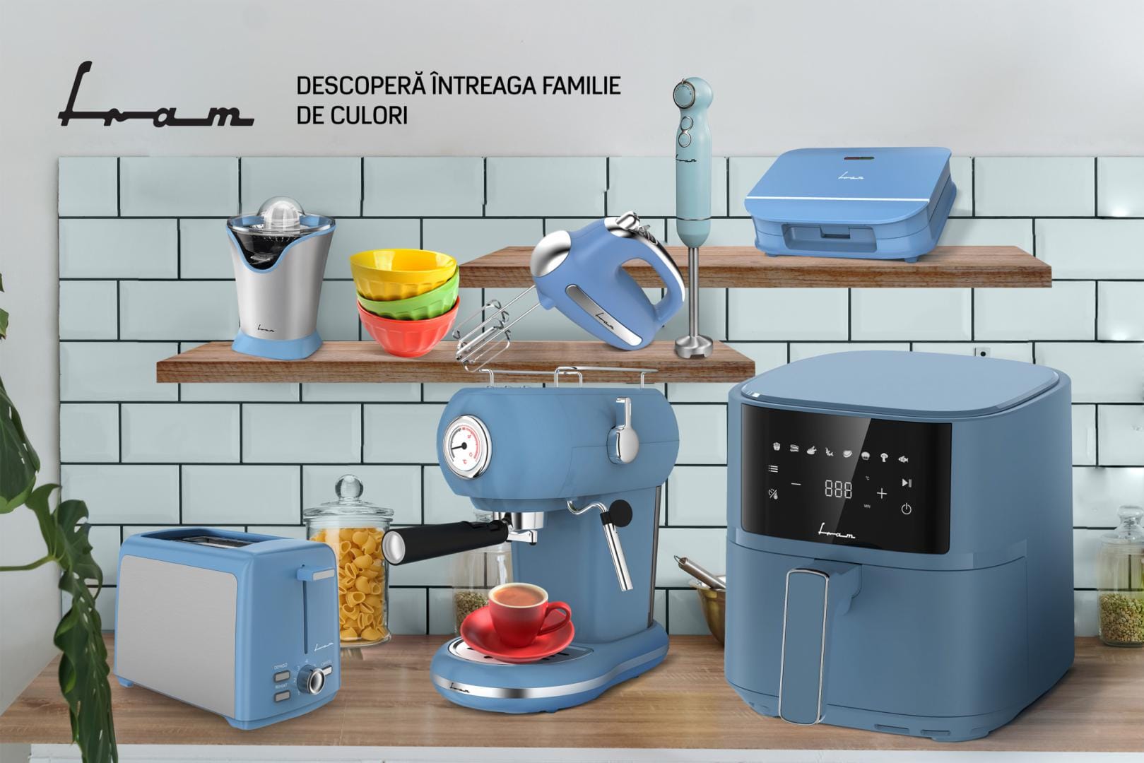 Espressor Fram FEM-D15RBL 15 BAR, 1100W, Boiler Aluminiu - imagine 6