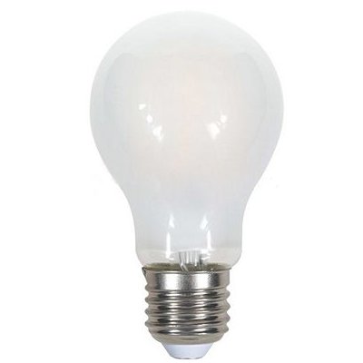 Bec LED V-TAC A60 5W, Alb Cald, Filament, Sticlă Mată