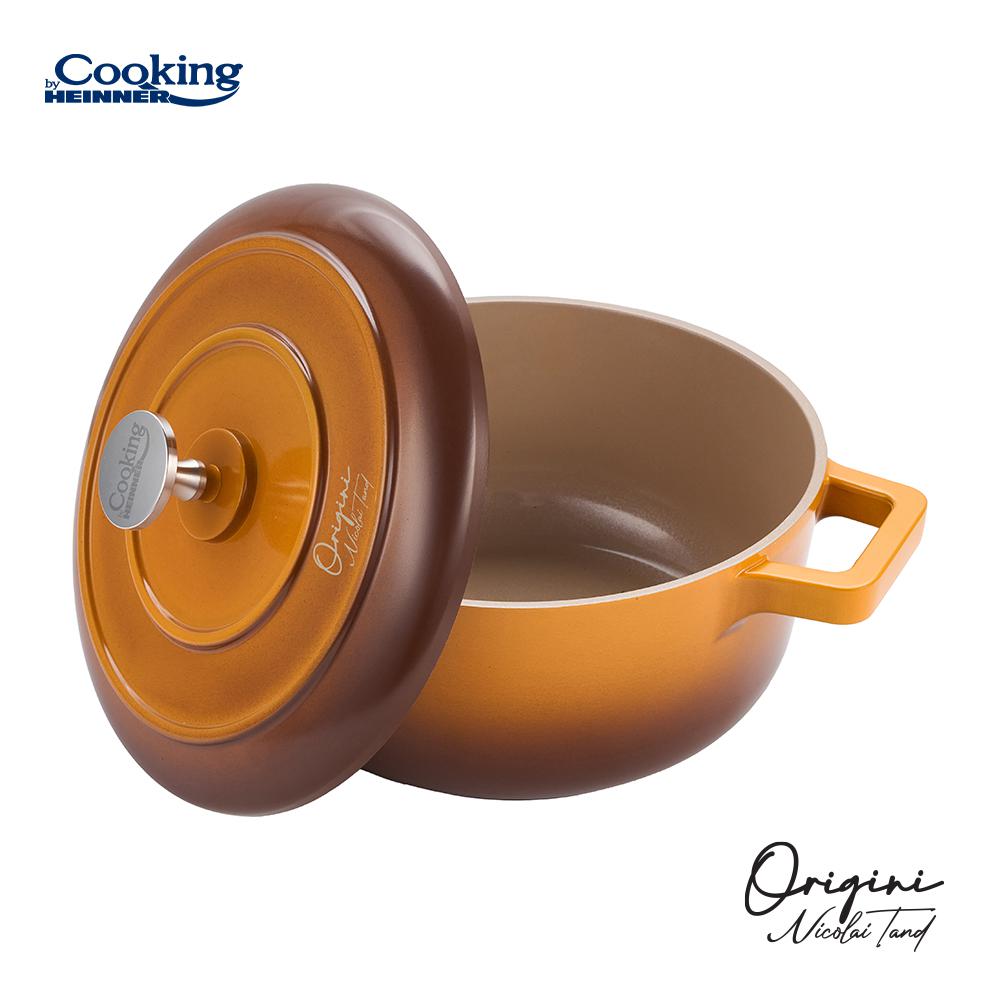 Cratiță Heinner Origini Aluminiu Turnat 2.4L cu Capac - imagine 3
