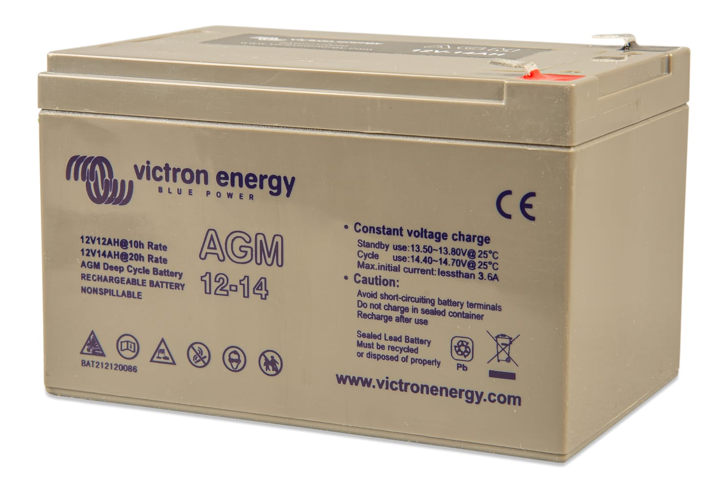 Acumulator Deep Cycle AGM Victron 12V 14Ah - imagine 12