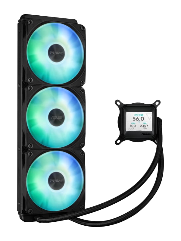 Cooler Procesor ASUS PRIME LC 360 LCD ARGB | 360mm, 3 Ventilatoare - imagine 2