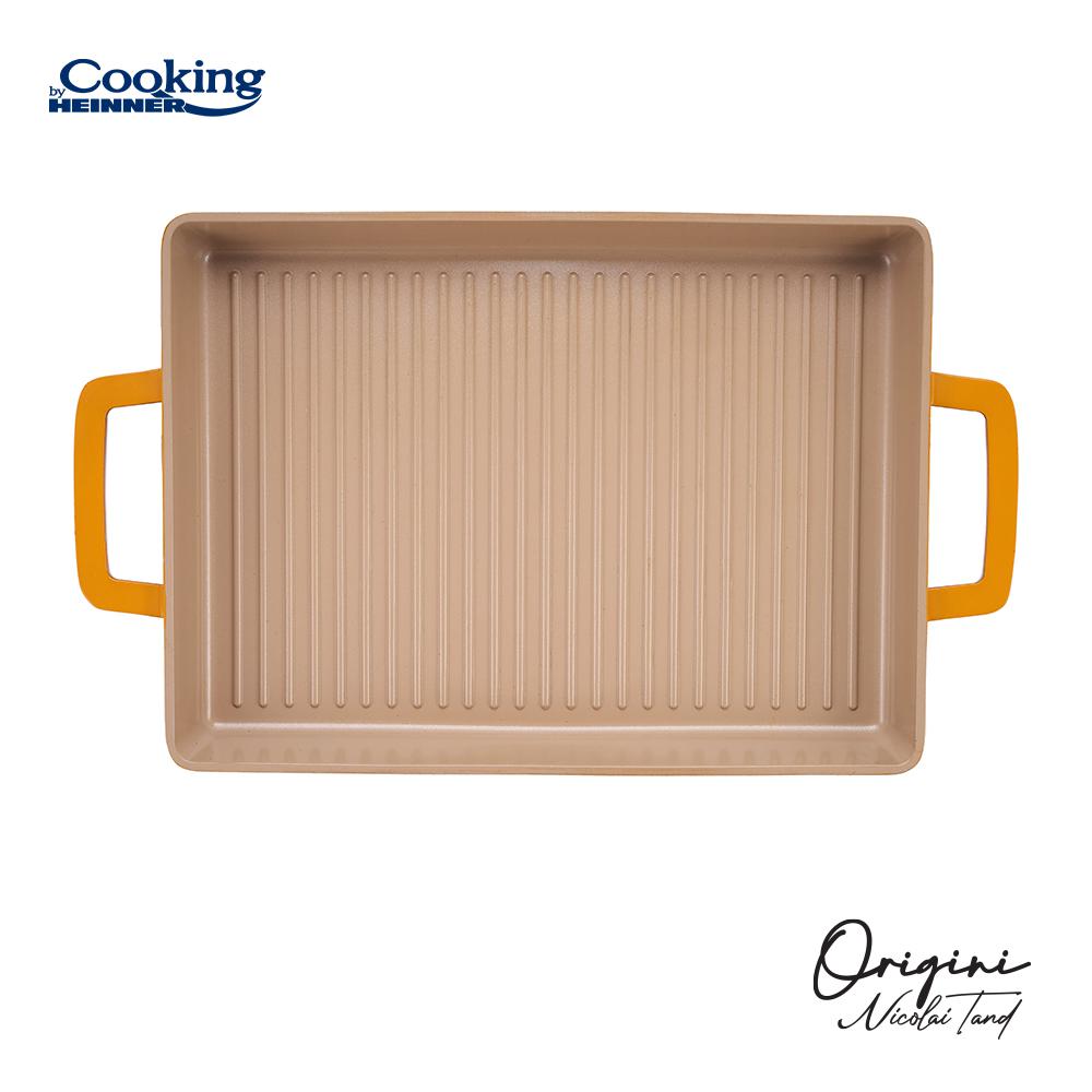 Tavă Grătar Heinner Nicolai 36x26cm Aluminiu Turnat Origini - imagine 4