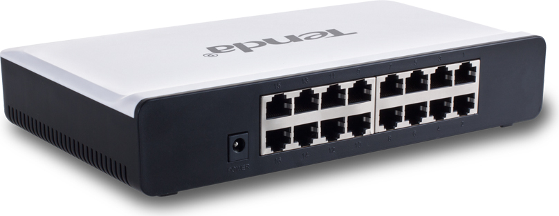 Switch Tenda S16 16 Porturi 10/100 Mbps - Fanless Silențios - imagine 2