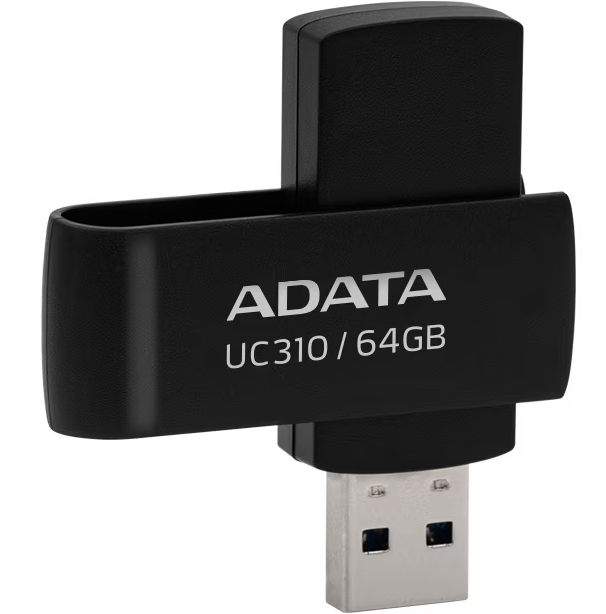 Memorie USB Flash 64GB Adata UC310 USB 3.2 Negru - imagine 2