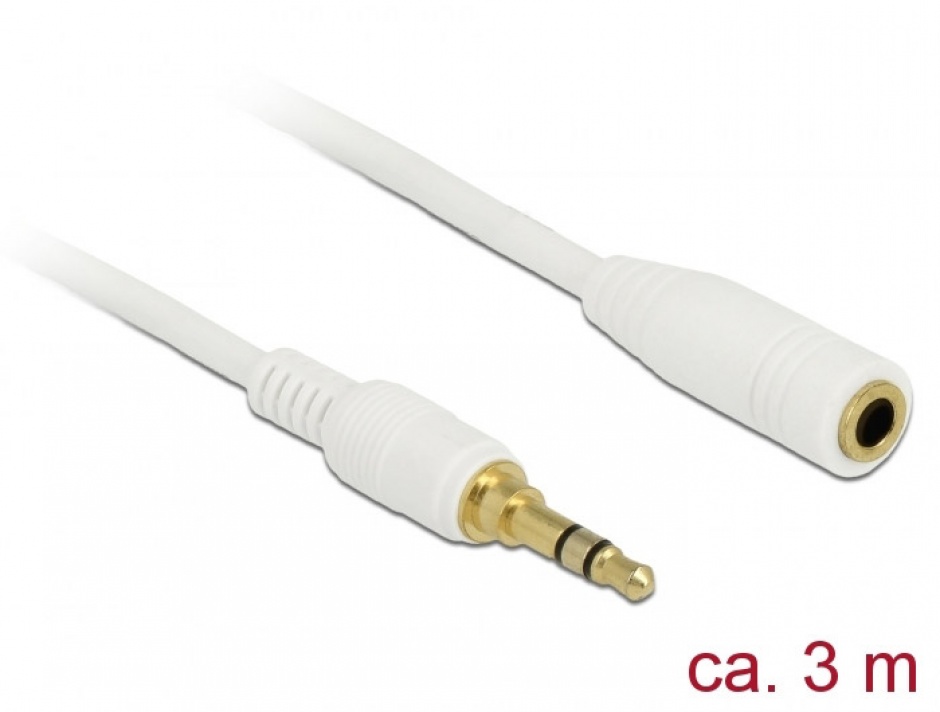 Cablu Audio Jack 3.5mm Delock, 3m, pentru Husă