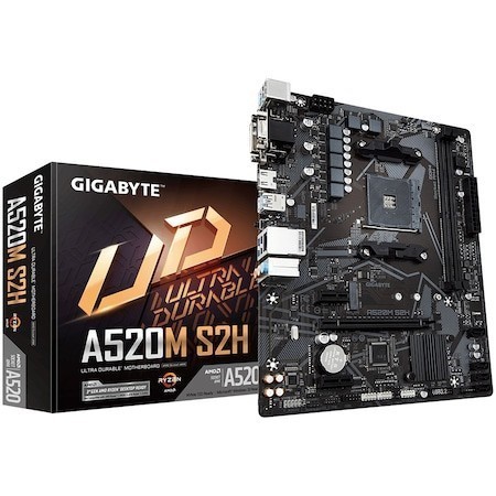 Placă de bază GIGABYTE A520M S2H AM4 mATX DDR4 - imagine 3