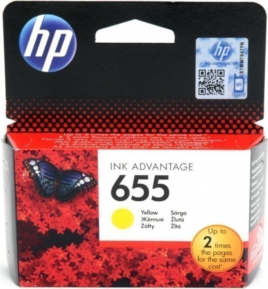 Cartus Cerneala HP 655 Galben CZ112AE - 600 Pagini