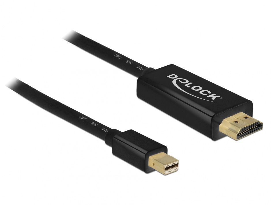 Cablu Mini DisplayPort la HDMI 3m Delock Full HD