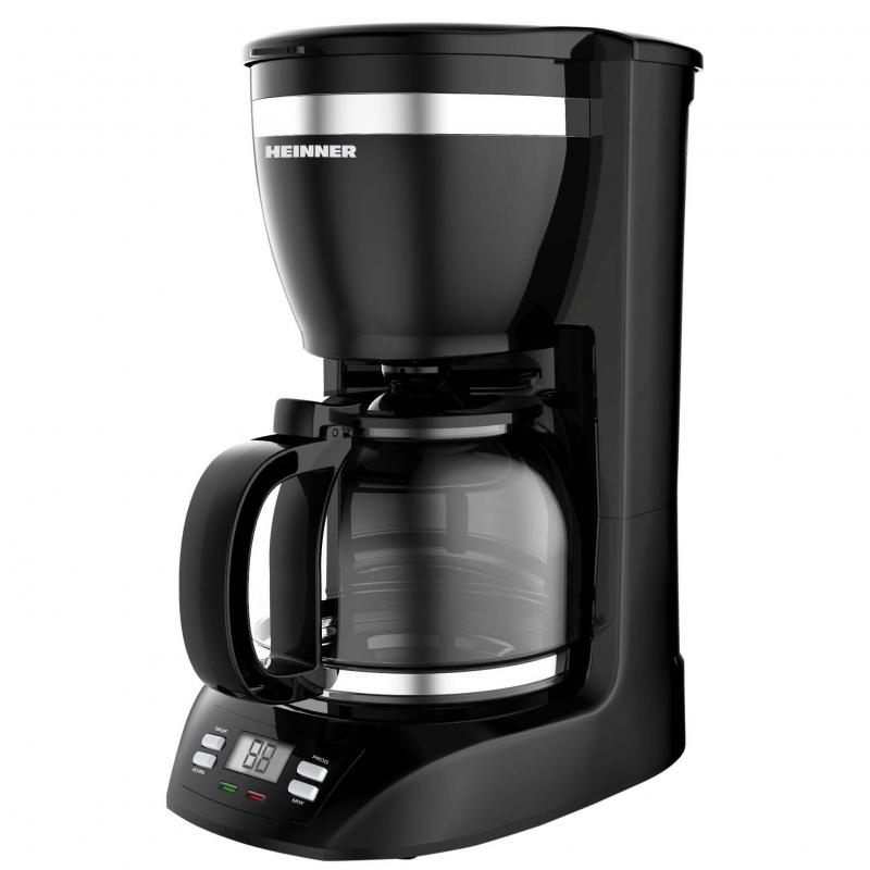 Cafetiera Digitală Heinner Savory 1100D, 900W, 1.5L, Timer