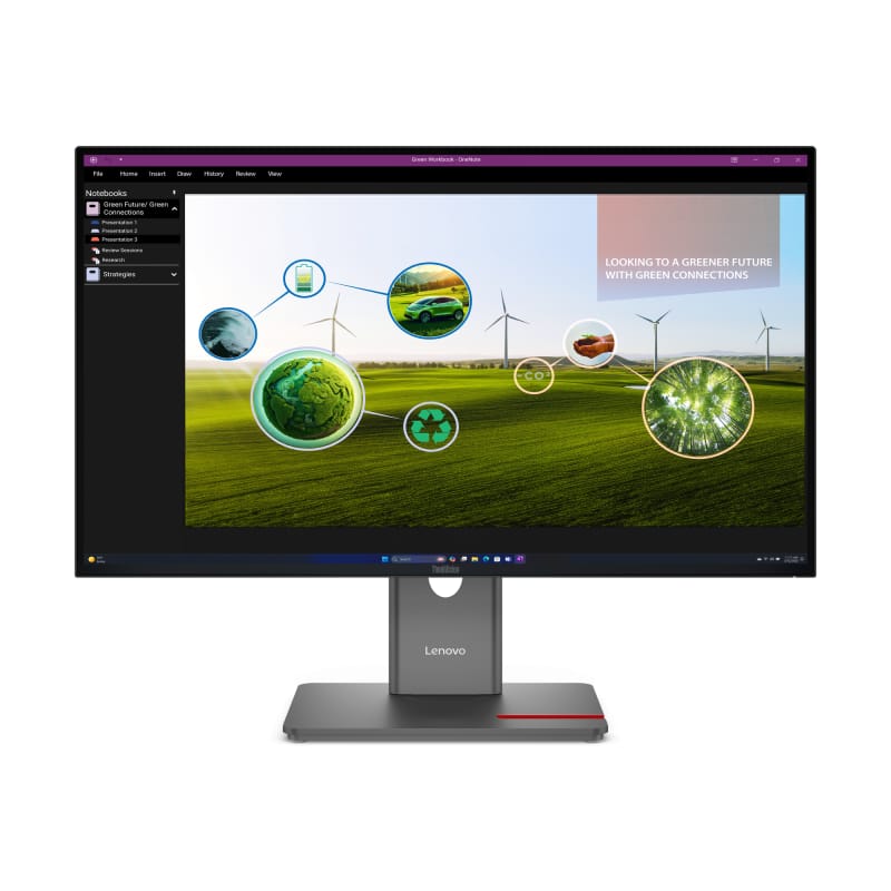 Monitor Lenovo ThinkVision P27Q-40 27" QHD IPS Profesional - imagine 2