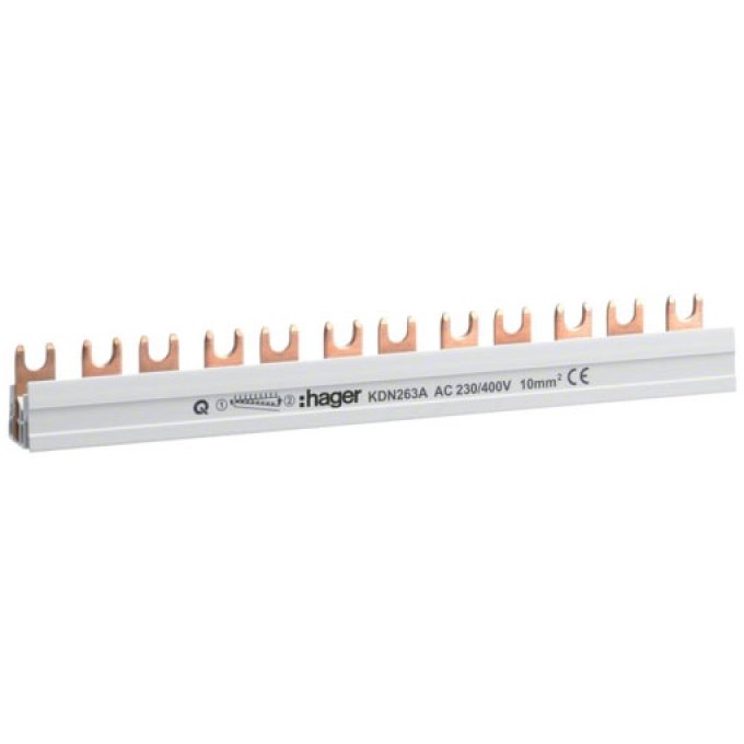 Pieptene Hager KDN263A, 2P, 63A, 12 mod