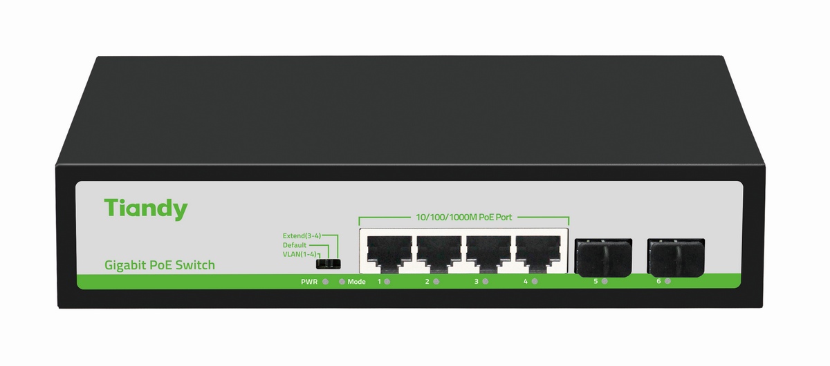 Switch Tiandy 6 Porturi PoE 60W