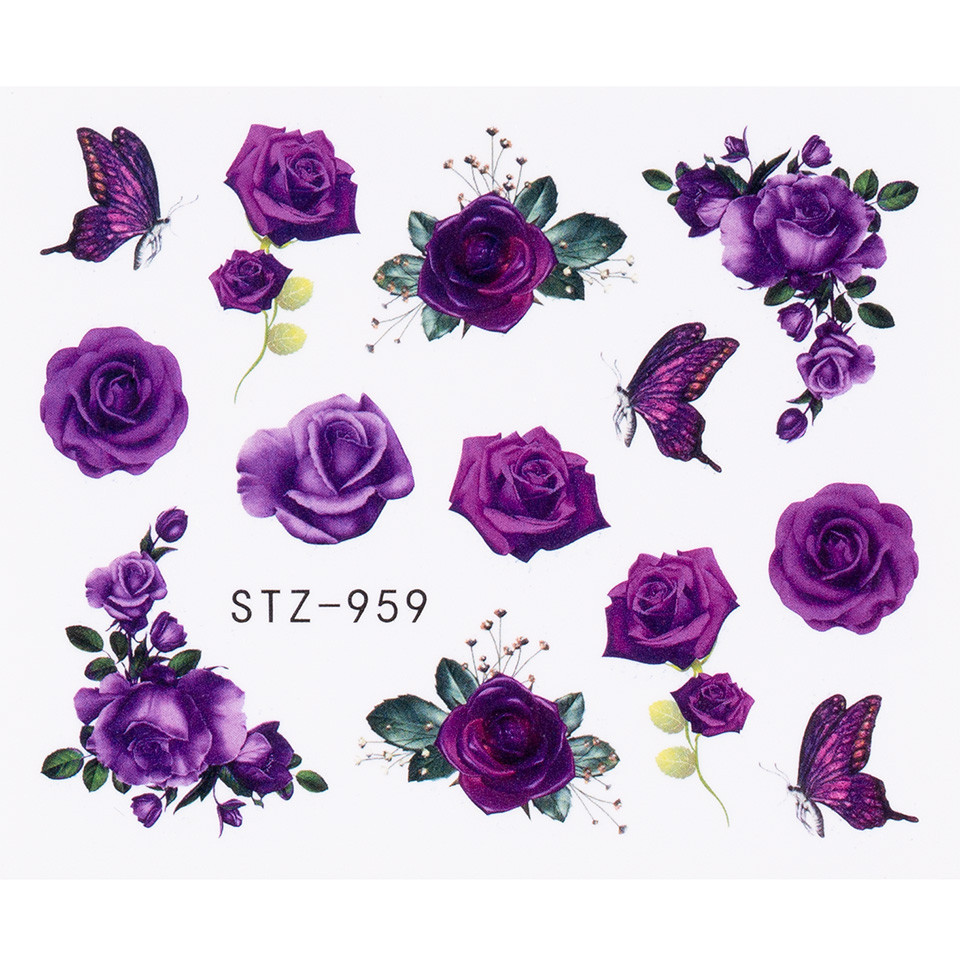 Tatuaj Unghii LUXORISE Flower Noble STZ-959