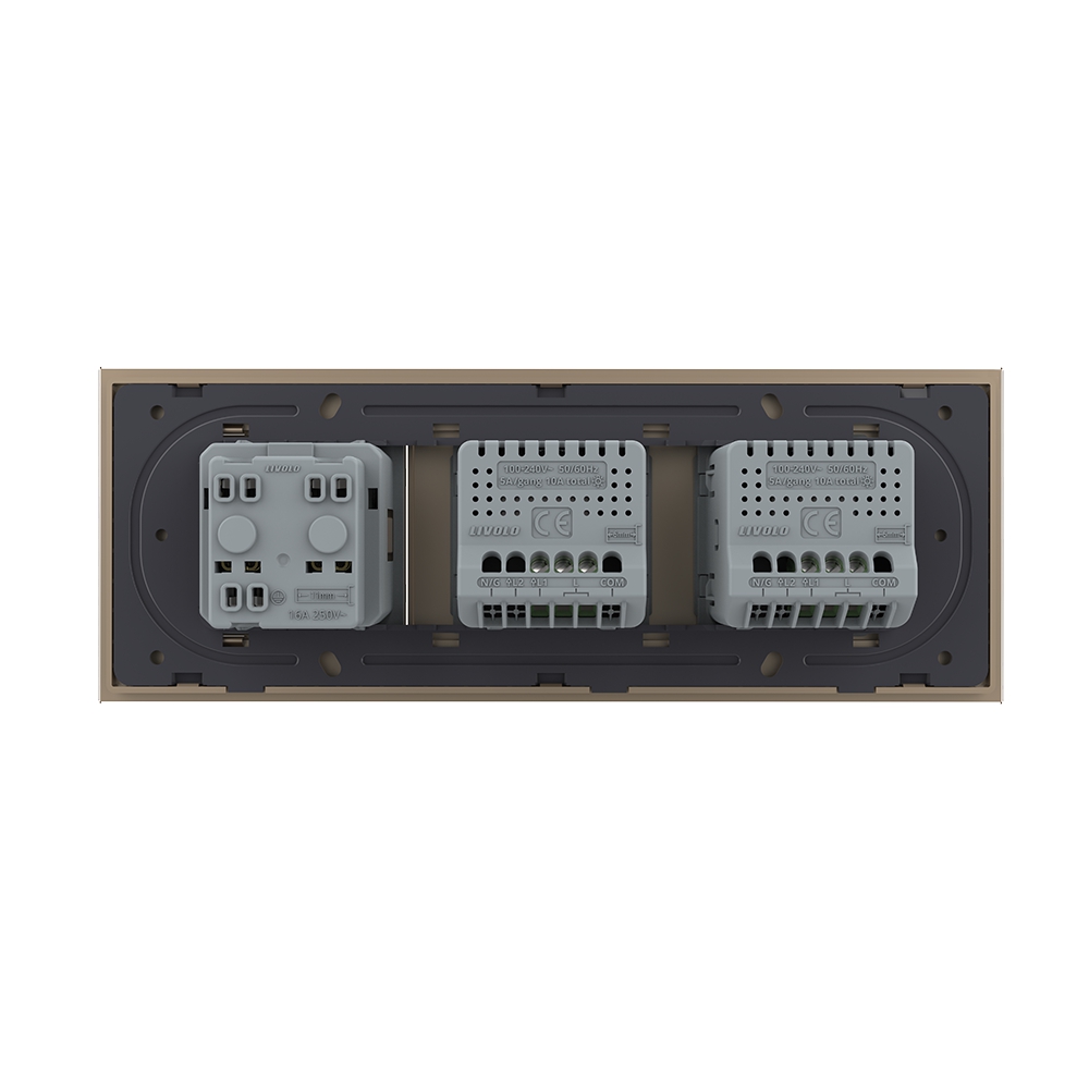 Intrerupator Priza Livolo Sticla 2+S+P - imagine 12