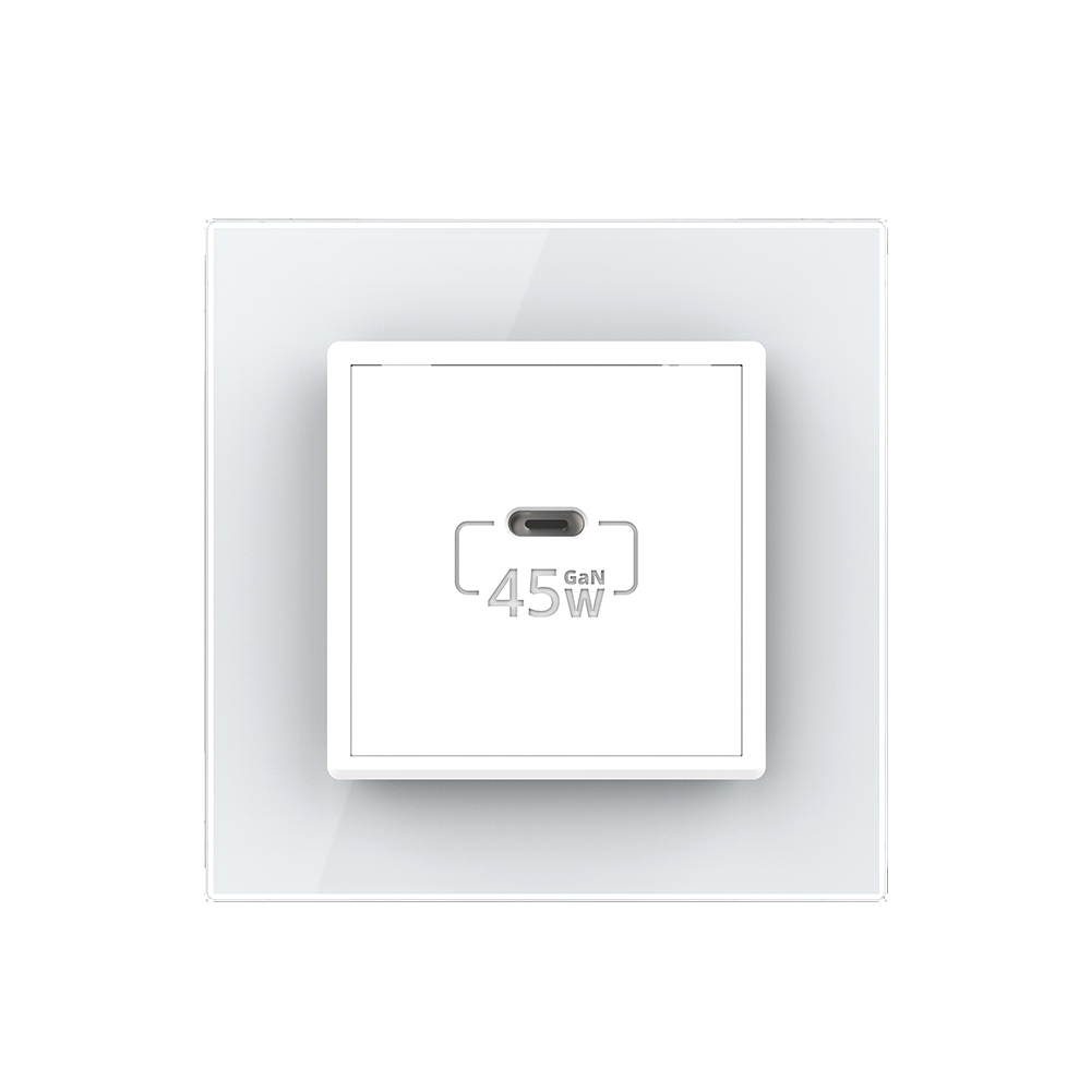 Priza USB Tip C Livolo, 45W, Rama Sticlă - imagine 2