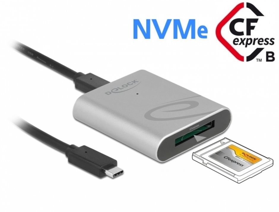 Cititor USB-C CFexpress 2.0 Delock 10 Gbps