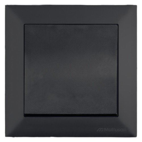 Întrerupător Mutlusan Candela Negru Catifea, 1P