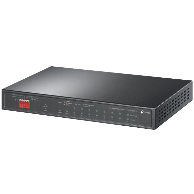 Switch TP-Link TL-SG1210PP, 10-Port, PoE++
