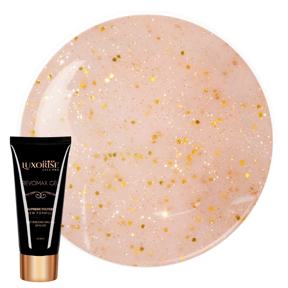 Polygel Luxorise Goddess Glow 30ml - Constructie Unghii