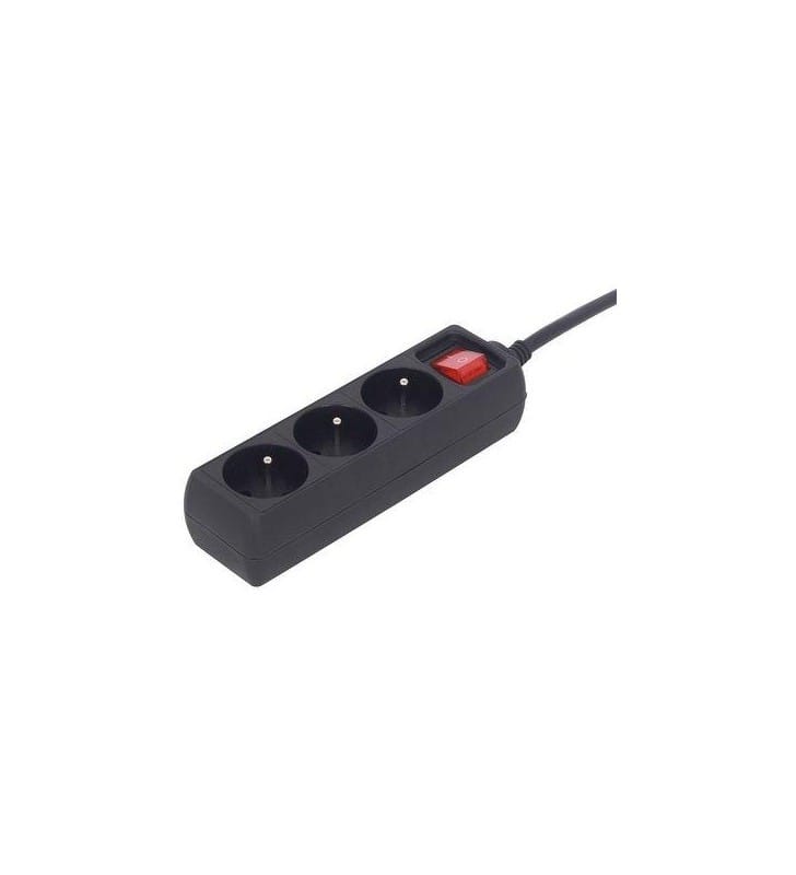 Prelungitor Gembird 3 Prize Schuko 2300W - Protecție Copii - imagine 2