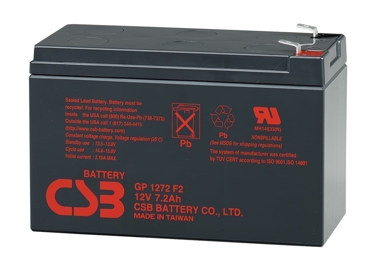 Baterie UPS CSB GP1272F2 12V 7.2Ah - Siguranță Energetică - imagine 2