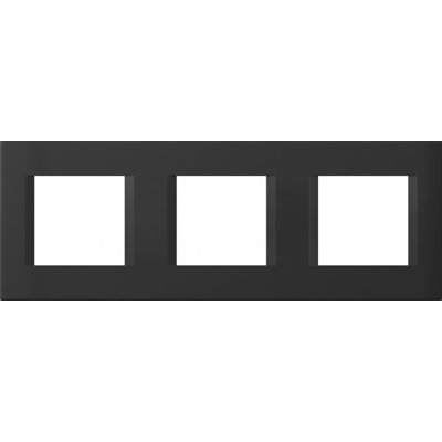 Rama Aparataj 3x2M IP20 Negru TEM Modul Line
