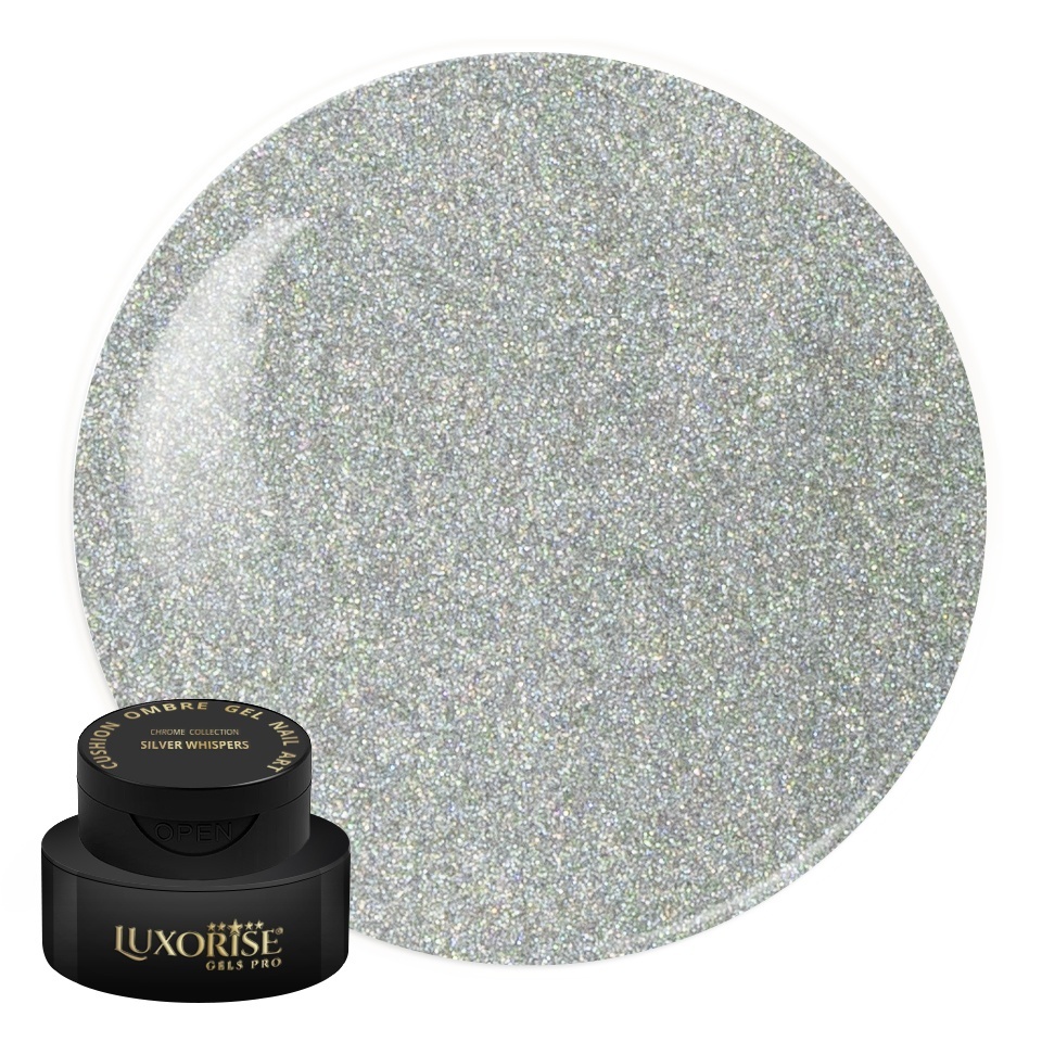 Gel UV Nail Art Babyboomer LUXORISE Cushion Ombre Chrome - Frozen Chrome, 2ml