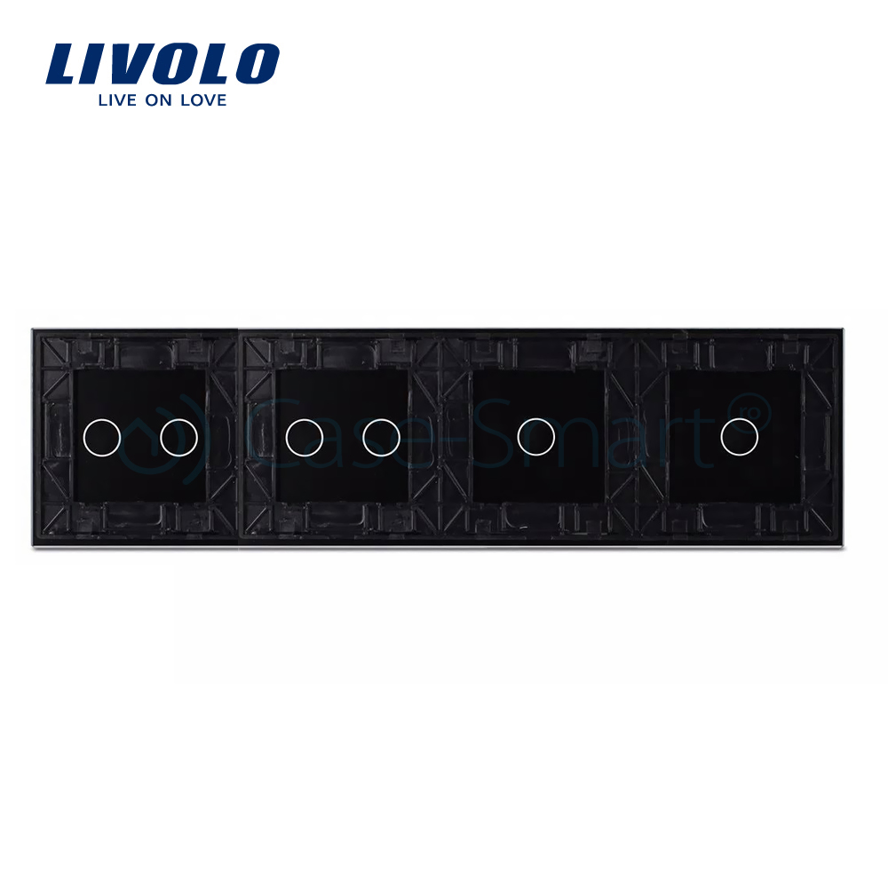 Panou Touch LIVOLO cu Sticlă 2xSimplu+2xDublu - imagine 4