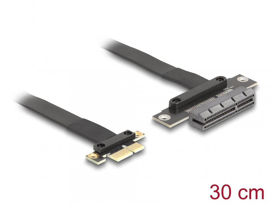 Riser Card Delock PCIe 3.0 x1 la x4, 30cm