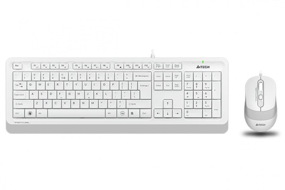 Kit Tastatura si Mouse A4TECH Fstyler F1010-W Alb - imagine 2