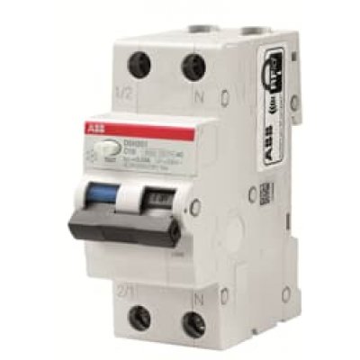 Întrerupător diferențial RCBO ABB 1P+N 16A/30mA curba B