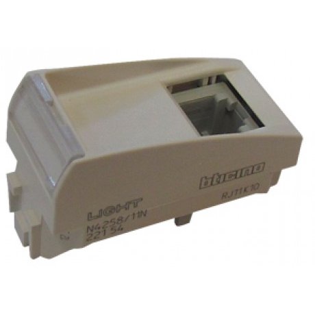 Priza RJ11 1 modul Bticino Living Light, alb